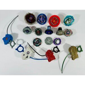 Beyblade Toys Burst Lot Tops With Ripcord Launchers Tips Takara Tomy Fight Hasbr